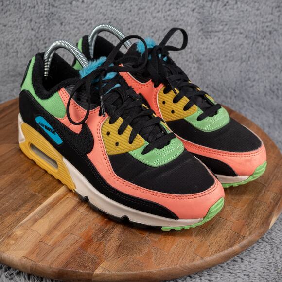 Size 8.5 - Wmns Nike Air Max 90 Fur Multi-Color - Picture 1 of 11